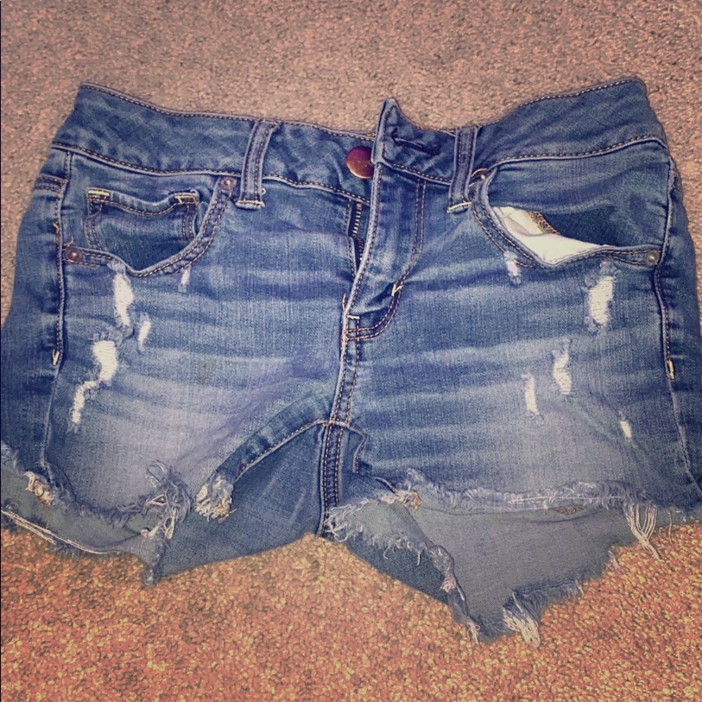 Blue american eagle shorts